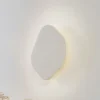 Lindby LED wandlamp Nielson, beige, gips, 30 cm hoog