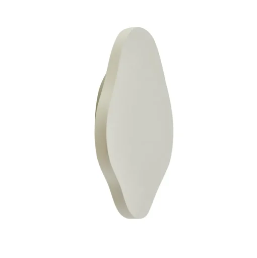 Lindby LED wandlamp Nielson, beige, gips, 30 cm hoog