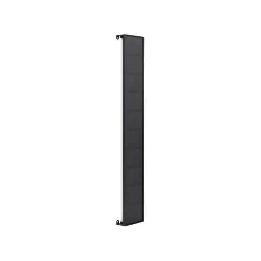 Lindby LED wandlamp op zonne-energie Laarni, dimbaar, IP54, zwart