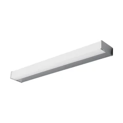 Lindby LED wandlamp Philippa, hoekig, 59 cm, chroom, IP44