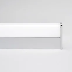 Lindby LED wandlamp Philippa, hoekig, 59 cm, chroom, IP44