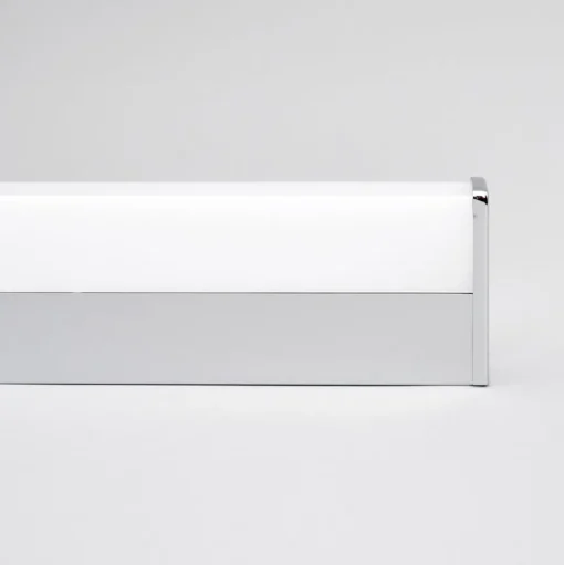Lindby LED wandlamp Philippa, hoekig, 59 cm, chroom, IP44