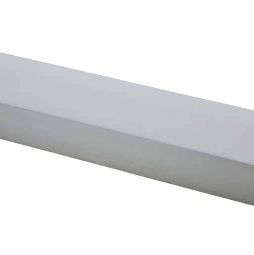 Lindby LED wandlamp Philippa, hoekig, 59 cm, aluminiumkleurig, IP44
