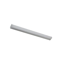 Lindby LED wandlamp Philippa, hoekig, 89 cm, aluminiumkleurig, IP44
