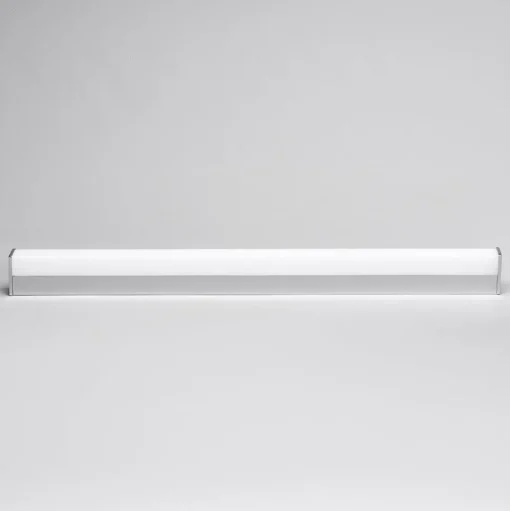Lindby LED wandlamp Philippa, hoekig, 89 cm, chroom, IP44