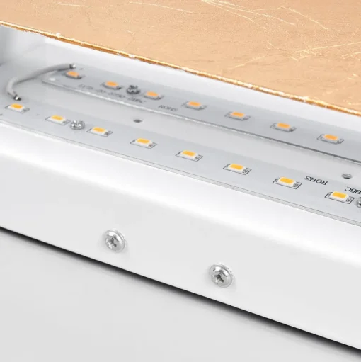 Lindby LED wandlamp Quentin, 23cm breed, goudkleurig, metaal