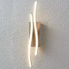 Lindby LED wandlamp Safia, 45 cm, nikkelkleurig, metaal