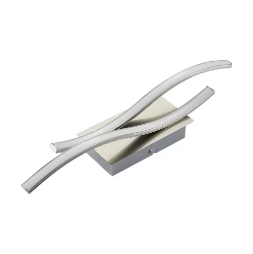 Lindby LED wandlamp Safia, 45 cm, nikkelkleurig, metaal