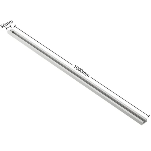 Lindby Linaro stroomrail, 1 m, wit, 1-fase railsysteem