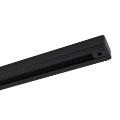 Lindby Linaro stroomrail, 50 cm, zwart, 1-fase railsysteem
