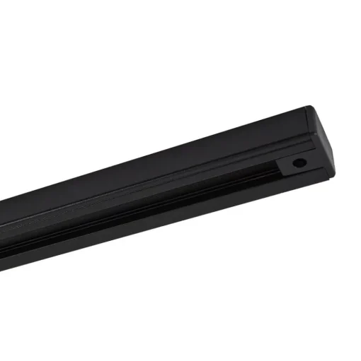 Lindby Linaro stroomrail, 50 cm, zwart, 1-fase railsysteem