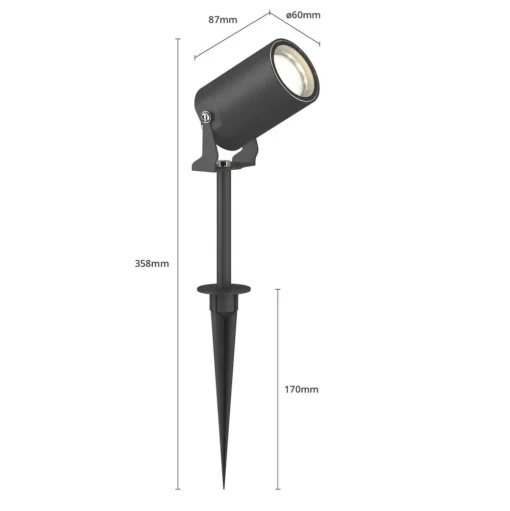 Lindby Lobelia prikspot, GU10, IP65