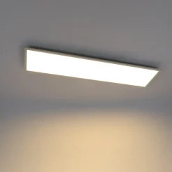 Lindby Luay LED paneel, 120 x 30 cm, wit, 3000-6000K
