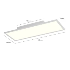 Lindby Luay LED paneel, 80 x 30 cm, wit, 3000-6000K