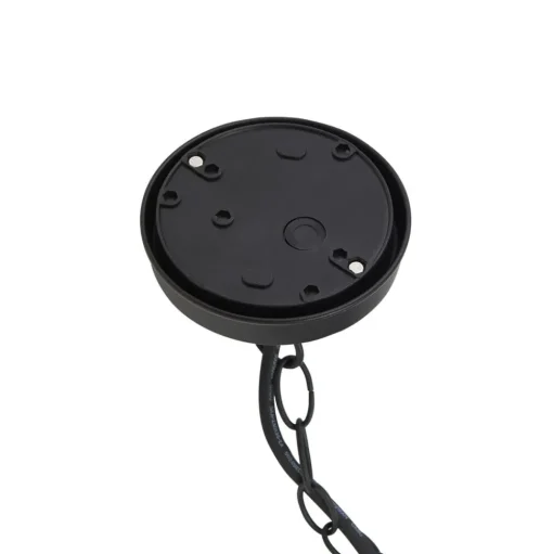 Lindby Luciane buiten hanglamp, zwart, aluminium, Ø 31,8 cm