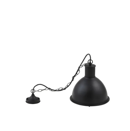 Lindby Luciane buiten hanglamp, zwart, aluminium, Ø 31,8 cm