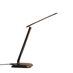 Lindby Ludmilla LED tafellamp, display, zwart
