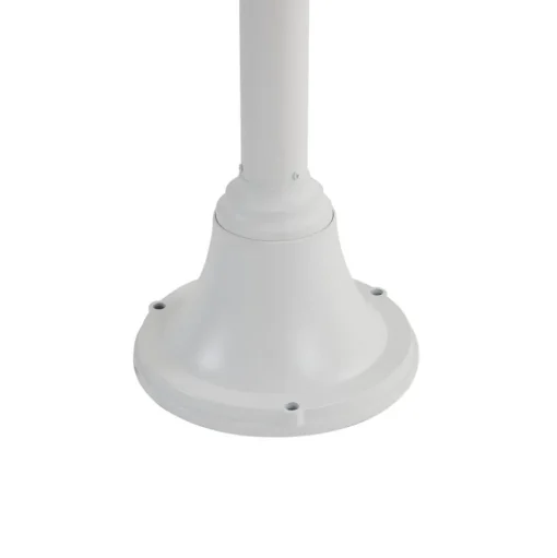 Lindby Madea buitenlamp, wit, 2-lamps, 213 cm, E27, IP44