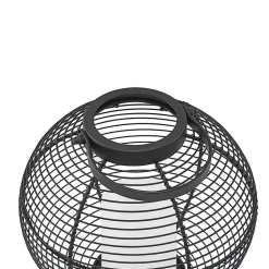 Lindby Mairuna LED solar-lantaarn, zwart, 22,7 cm