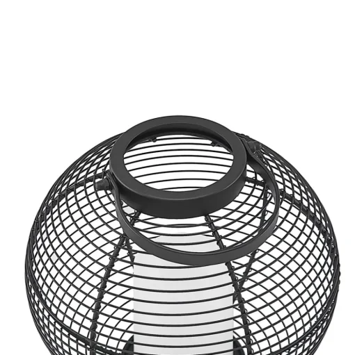Lindby Mairuna LED solar-lantaarn, zwart, 22,7 cm