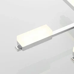 Lindby Mally LED plafondlamp in chroom, 8-lamps