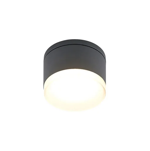 Lindby Mathea LED buiten-plafondlamp, cilinder