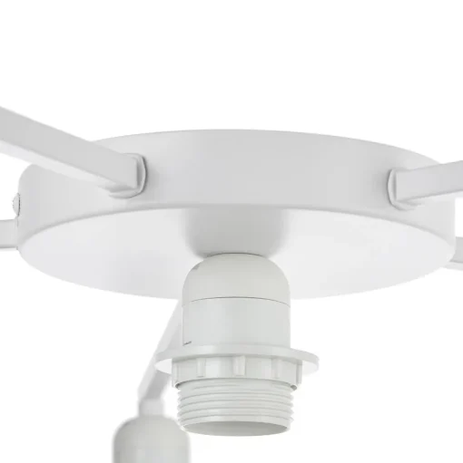 Lindby Maureka plafondlamp, 94 cm, 6-lamps, textiel