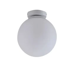 Lindby Meriala plafondlamp wit, glas Ø 25cm