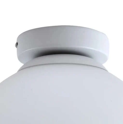 Lindby Meriala plafondlamp wit, glas Ø 25cm