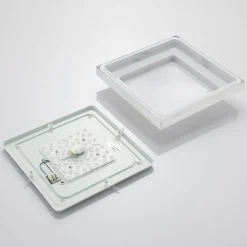 Lindby Mirco LED plafondlamp, hoekig, 37,5cm