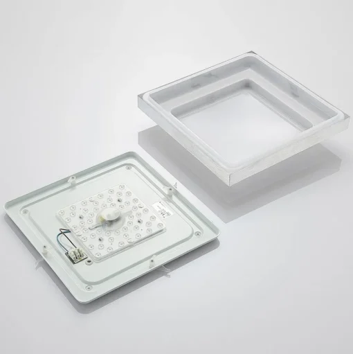 Lindby Mirco LED plafondlamp, hoekig, 37,5cm