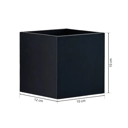 Lindby Mirza aluminium-wandlamp, hoekig, zwart