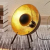 Lindby Muriel tafellamp, hoogte 38 cm, zwart, goud, metaal