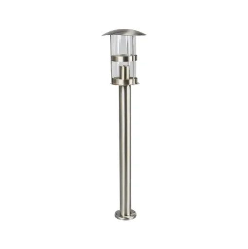 Lindby Noemi tuinpadverlichting, grijs, roestvrij staal, 80 cm, IP44