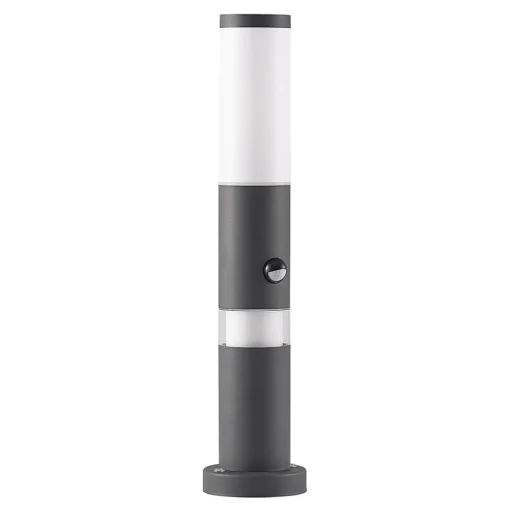 Lindby Okari aluminium sokkellamp met sensor