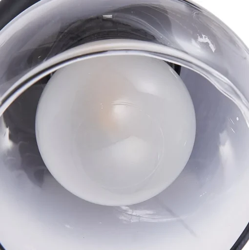 Lindby Pendura plafondlamp, 2-lamps, zwart, glas