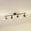 Lindby Pendura plafondlamp, 4-lamps, zwart, glas