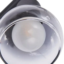Lindby Pendura plafondlamp, 4-lamps, zwart, glas