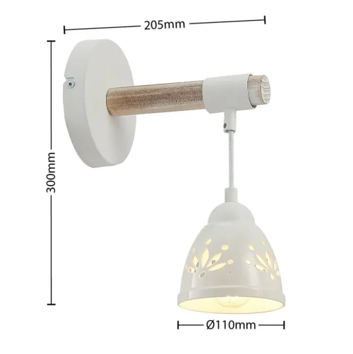 Lindby Pimana wandlamp met keramiekkap