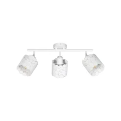 Lindby plafondlamp Aralena, wit, 3-lamps, lengte 70,5 cm
