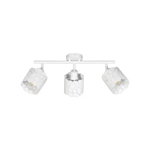 Lindby plafondlamp Aralena, wit, 3-lamps, lengte 70,5 cm