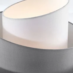 Lindby plafondlamp Coria, zwart/grijs/wit, Ø 40 cm, E27