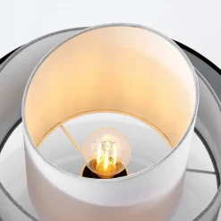 Lindby plafondlamp Coria, zwart/grijs/wit, Ø 40 cm, E27