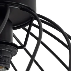 Lindby plafondlamp Danika, Ø 25 cm, zwart, metaal
