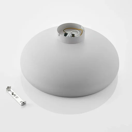 Lindby plafondlamp Gerwina, wit/goud, metaal, 40 cm, E27