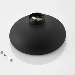 Lindby plafondlamp Gerwina, zwart/goud, metaal, 40 cm, E27