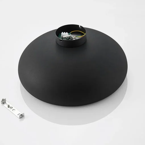 Lindby plafondlamp Gerwina, zwart/goud, metaal, 40 cm, E27
