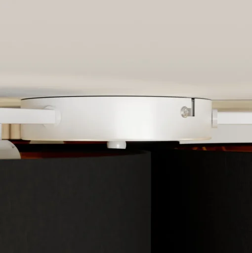 Lindby plafondlamp Laurenz, 3-lamps, zwart/goud, textiel