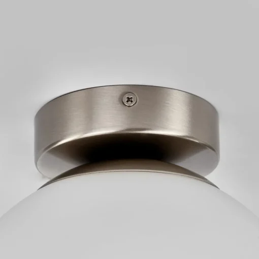 Lindby plafondlamp Lennie, wit, glas, Ø 20 cm, IP44, E27