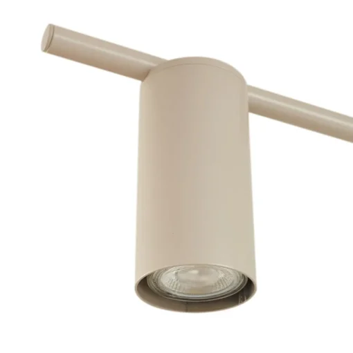 Lindby plafondlamp Marilou, zandzwart, 4-lamps, Ø 70cm